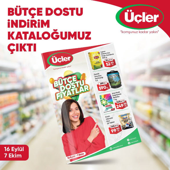 Üçler Kataloğu Kitapçığı ile Haftalık İndirim Fırsatlarını Kaçırmayın!
