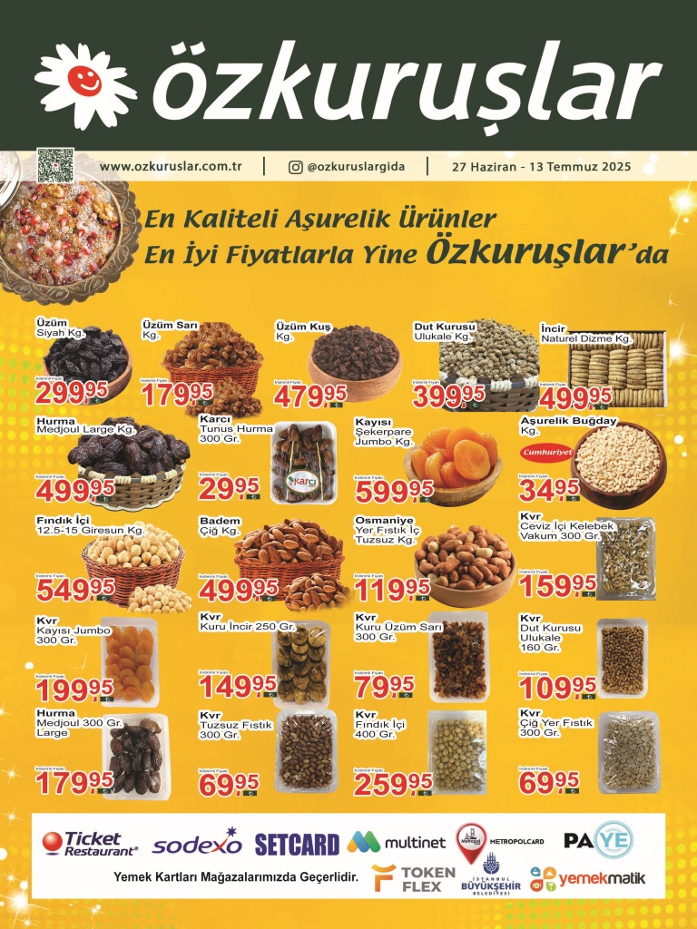Özkuruşlar 27 Haziran 2025 Kataloğu Aktüel Ürünleri