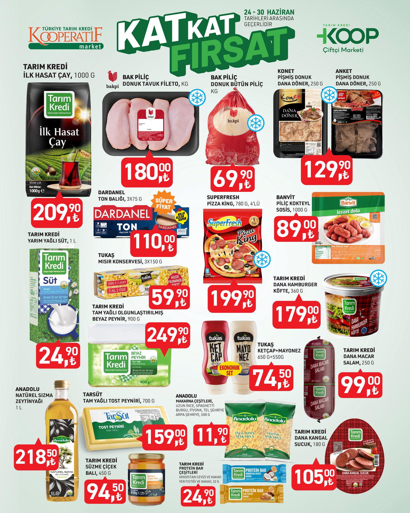 Tarım Kredi Kooperatif Market 24 Haziran 2025 Kataloğu